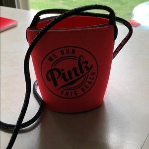 Pink coozie